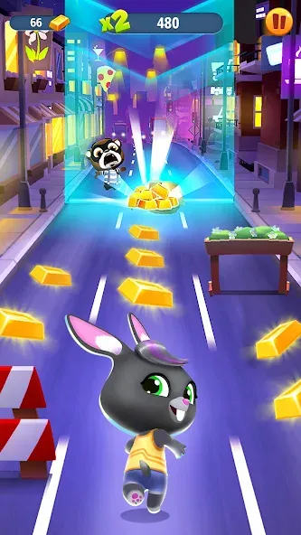 Talking Tom Gold Run [МОД: Меню, Бесконечные монеты и Открытые уровни] Screenshot 3