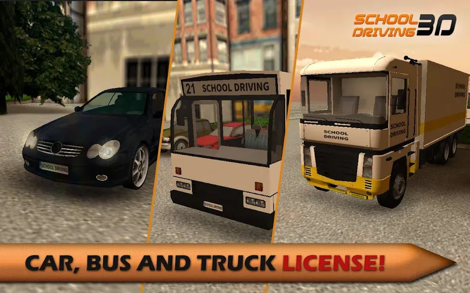 School Driving 3D (Скул Драйвинг 3Д) [МОД: Деньги, Монеты и Меню MOD] Screenshot 3