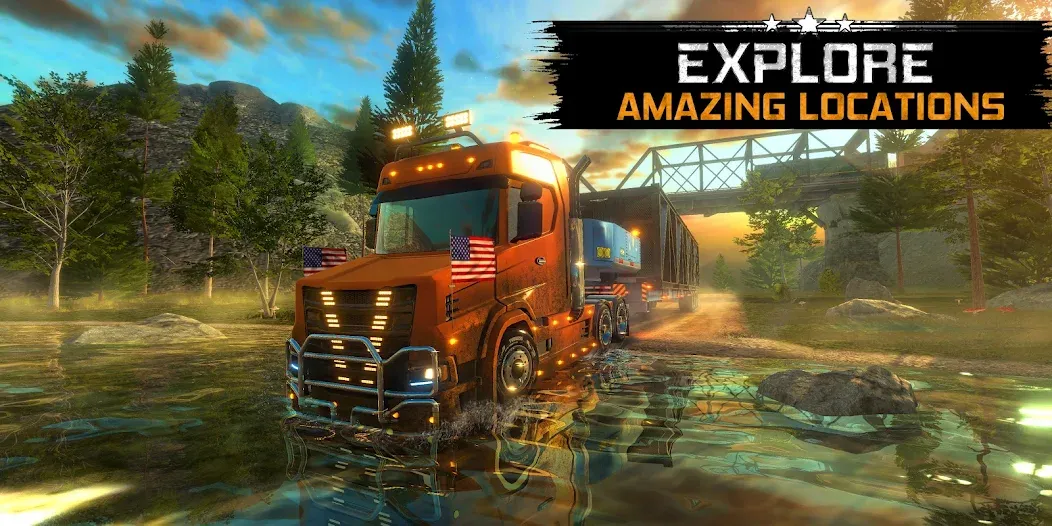Truck Simulator USA Revolution (Трак Симулятор США Революция) [МОД: Много монет, Открытые уровни и Мега MOD] Screenshot 2