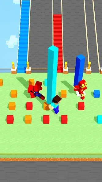Craft Bridge Race (Крафт Бридж Рейс) [МОД: Много денег, Монет и Все открыто] Screenshot 2