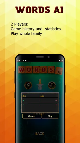 Words AI Friends Classic [МОД: Меню, Бесконечные монеты и Открытые уровни] Screenshot 3