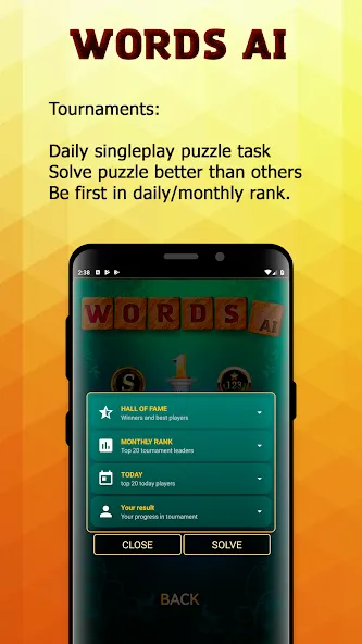 Words AI Friends Classic [МОД: Меню, Бесконечные монеты и Открытые уровни] Screenshot 4