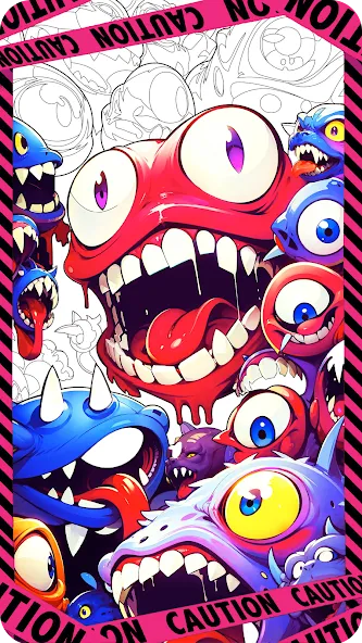 Dark Fantasy Coloring Games [МОД: Деньги, Монеты и Меню MOD] Screenshot 1