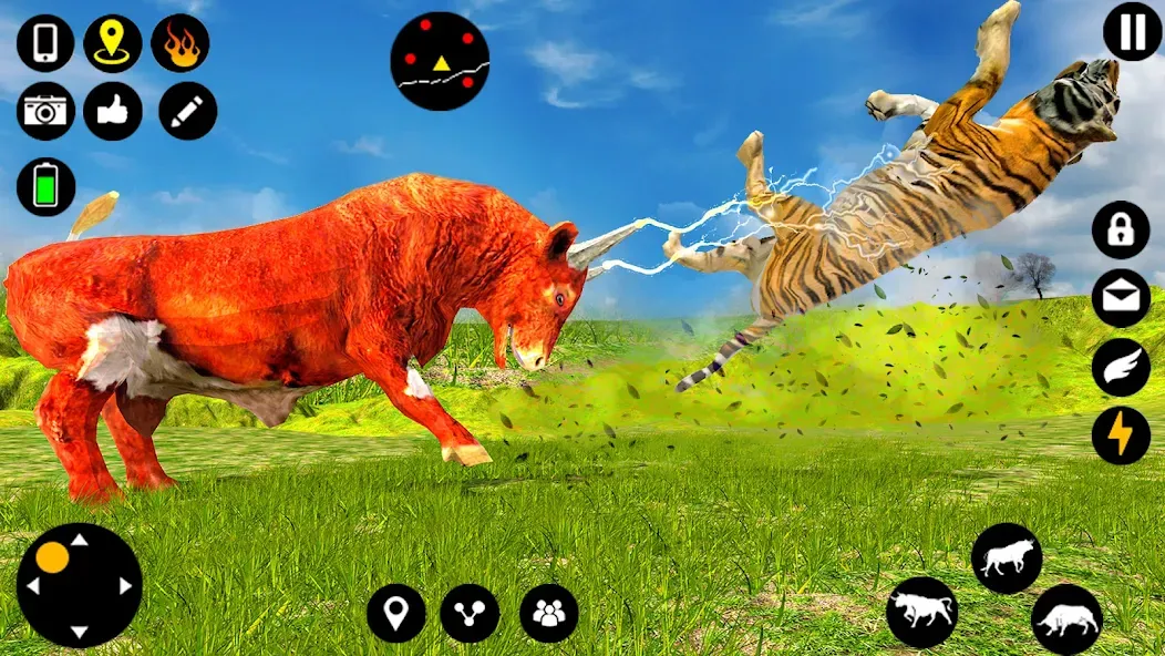 Angry Bull Attack Fight Games (Ангри Булл Атак Файт Геймс) [МОД: Много монет, Открытые уровни и Мега MOD] Screenshot 2