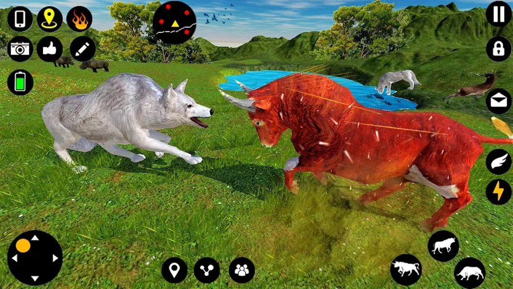 Angry Bull Attack Fight Games (Ангри Булл Атак Файт Геймс) [МОД: Много монет, Открытые уровни и Мега MOD] Screenshot 3