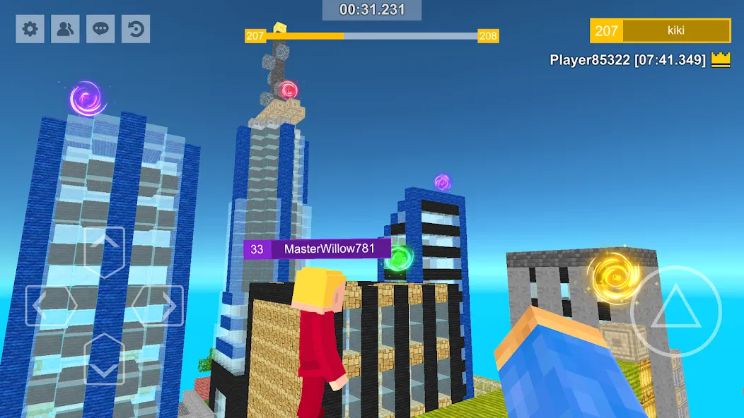 Parkour Craft: Online PvP Game (Паркур Крафт) [МОД: Меню, Бесконечные монеты и Открытые уровни] Screenshot 4