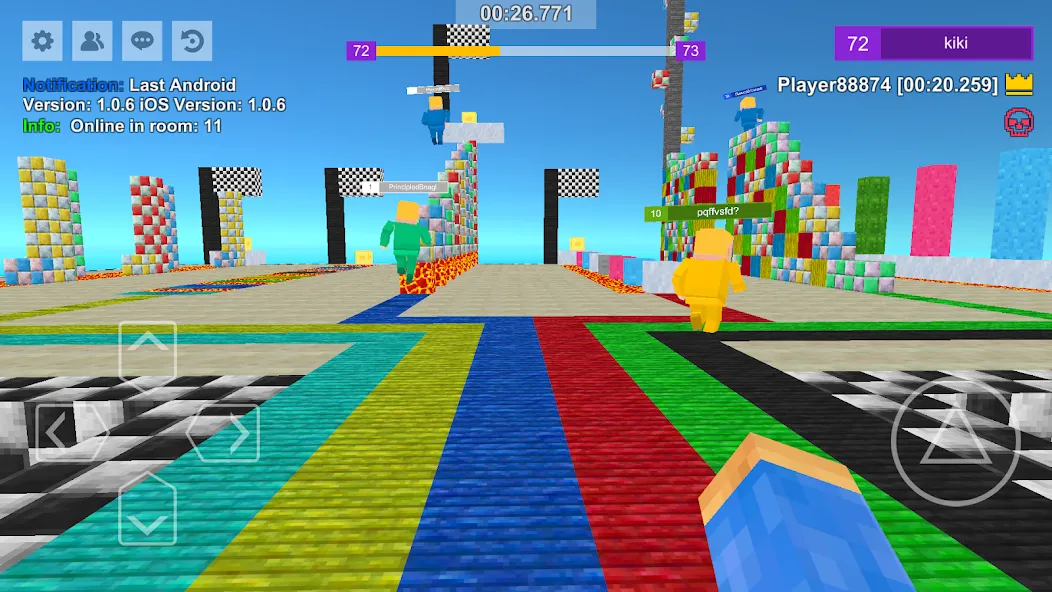 Parkour Craft: Online PvP Game (Паркур Крафт) [МОД: Меню, Бесконечные монеты и Открытые уровни] Screenshot 5