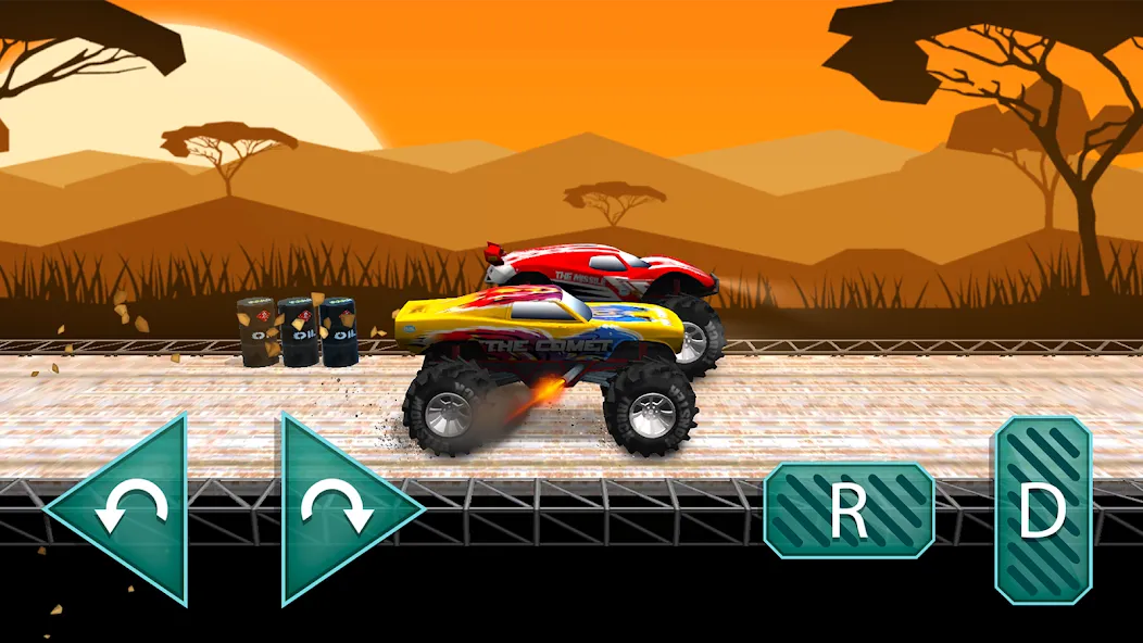 Monster truck: Extreme racing [МОД: Меню, Бесконечные монеты и Открытые уровни] Screenshot 4
