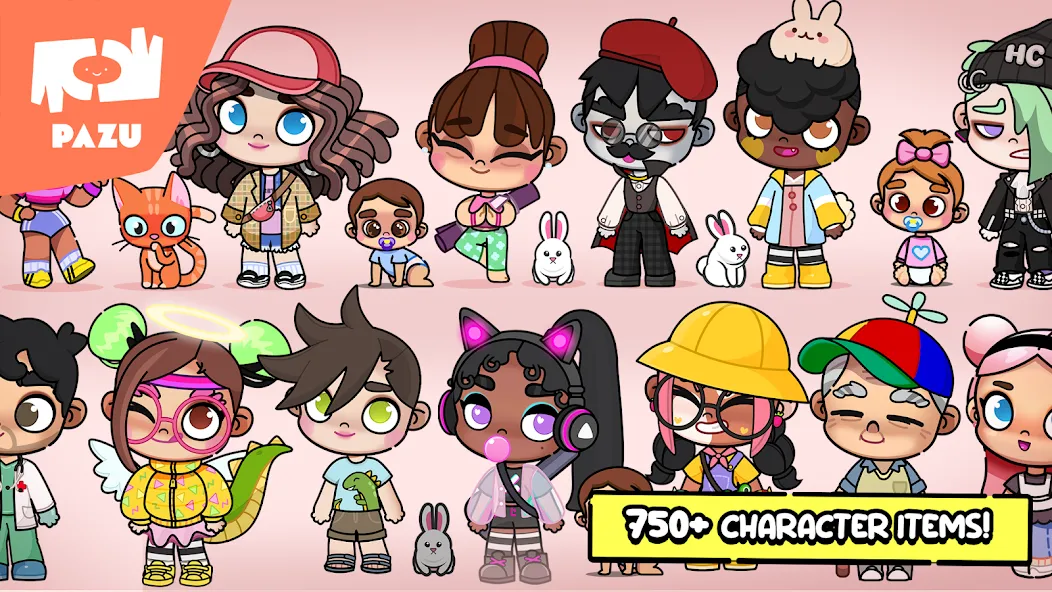Avatar Maker Dress up for kids [МОД: Много монет, Открытые уровни и Мега MOD] Screenshot 4