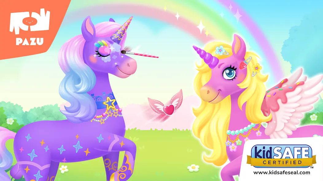 My Unicorn dress up for kids [МОД: Деньги, Монеты и Меню MOD] Screenshot 1