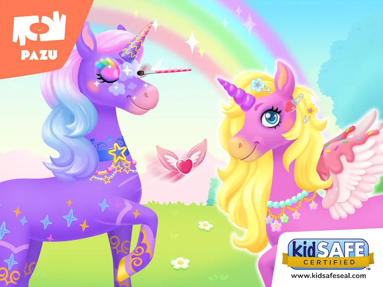 My Unicorn dress up for kids [МОД: Деньги, Монеты и Меню MOD] Screenshot 5