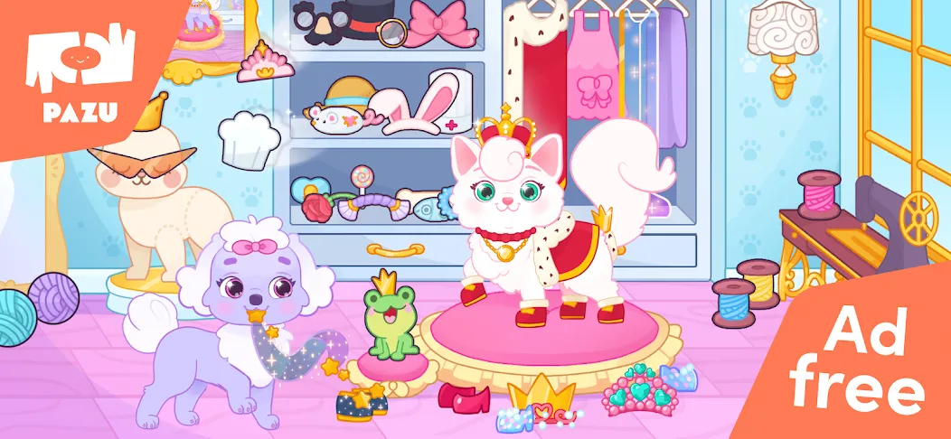 Princess Palace Pets World [МОД: Все открыто, Дополнительные деньги и Меню MOD] Screenshot 1