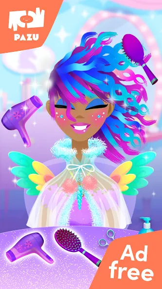 Girls Hair Salon Unicorn [МОД: Деньги, Монеты и Меню MOD] Screenshot 2