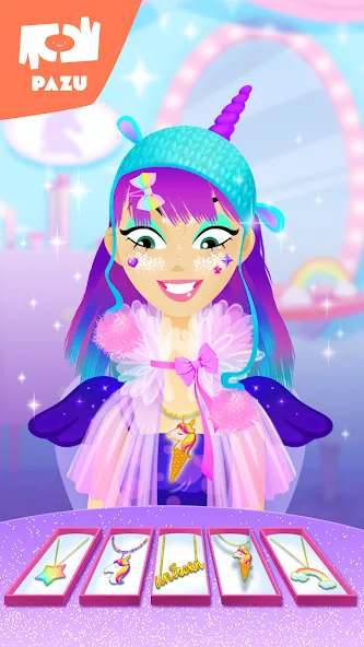 Girls Hair Salon Unicorn [МОД: Деньги, Монеты и Меню MOD] Screenshot 4