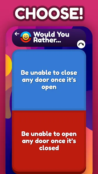 Would You Rather ? [МОД: Меню, Бесконечные монеты и Открытые уровни] Screenshot 1