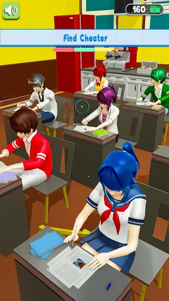 Anime School Teacher Simulator [МОД: Деньги, Монеты и Меню MOD] Screenshot 4