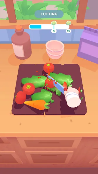 The Cook - 3D Cooking Game (Зе Кук) [МОД: Бесконечные деньги, Монеты и Мега MOD] Screenshot 1