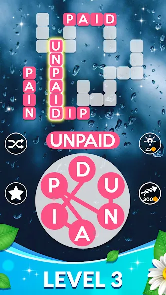 Wordscapes (Вордскейпс) [МОД: Много денег, Монет и Все открыто] Screenshot 3