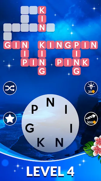 Wordscapes (Вордскейпс) [МОД: Много денег, Монет и Все открыто] Screenshot 4