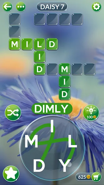Wordscapes In Bloom (Вордскейпс Ин Блум) [МОД: Много монет, Открытые уровни и Мега MOD] Screenshot 2