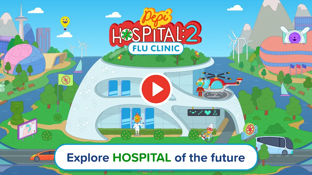 Pepi Hospital 2: Flu Clinic (Пепи Хоспитал 2) [МОД: Много монет, Открытые уровни и Мега MOD] Screenshot 2