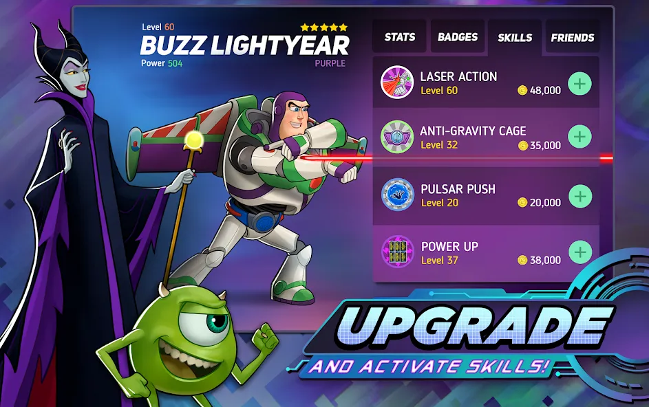 Disney Heroes: Battle Mode (Дисней Хироус) [МОД: Много монет, Открытые уровни и Мега MOD] Screenshot 4