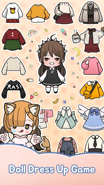 Unnie doll (Юнни кукла) [МОД: Много монет, Открытые уровни и Мега MOD] Screenshot 1