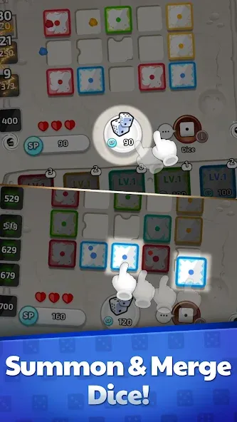 Random Dice Defense : PvP TD (Рандом Дайс) [МОД: Много монет, Открытые уровни и Мега MOD] Screenshot 1