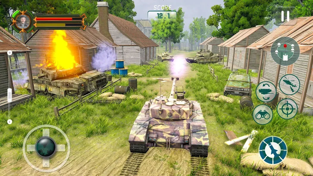 Army Tank Games Offline 3d [МОД: Много монет, Открытые уровни и Мега MOD] Screenshot 4