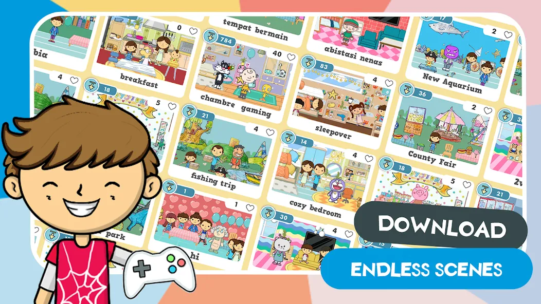 Lila's World:Create Play Learn [МОД: Бесконечные деньги, Монеты и Мега MOD] Screenshot 2