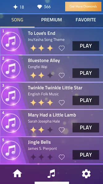 Piano Music Tiles Hot song (Пиано Мэджик Тайлз Хот сонг) [МОД: Все открыто, Дополнительные деньги и Меню MOD] Screenshot 3