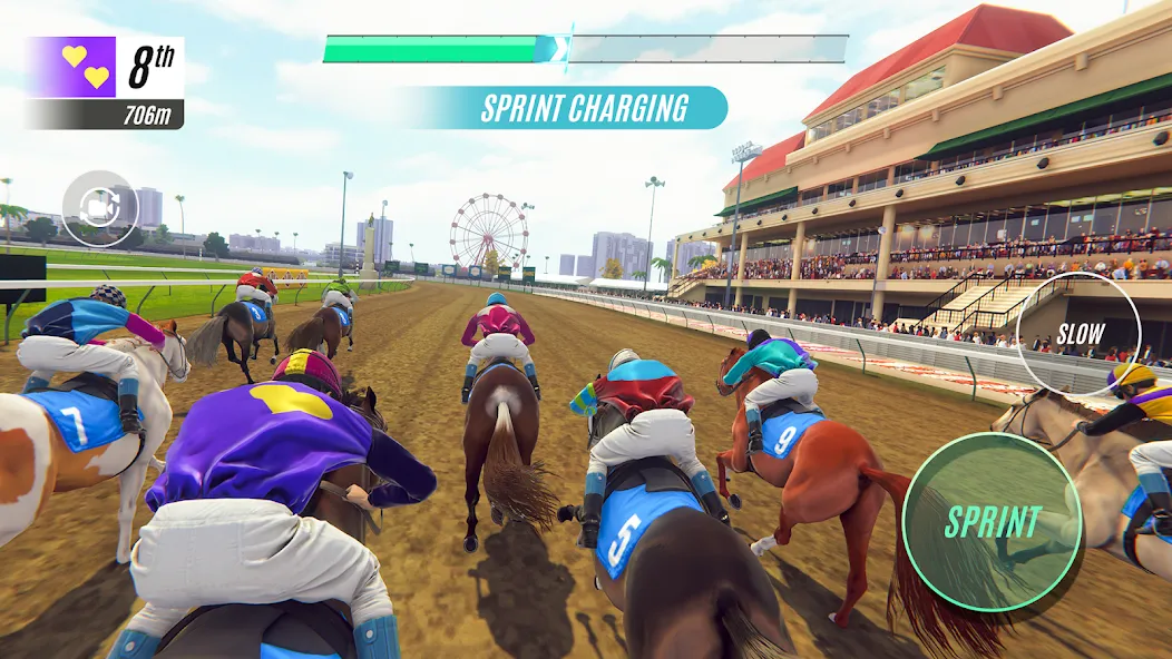 Rival Stars Horse Racing [МОД: Много монет, Открытые уровни и Мега MOD] Screenshot 1