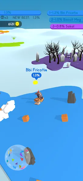 Paper.io 4 [МОД: Деньги, Монеты и Меню MOD] Screenshot 1