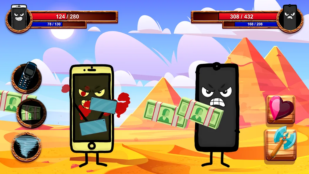 Cartoon Battle [МОД: Все открыто, Дополнительные деньги и Меню MOD] Screenshot 5