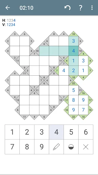 Kakuro (Cross Sums) [МОД: Много монет, Открытые уровни и Мега MOD] Screenshot 2