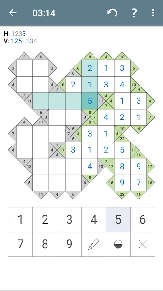 Kakuro (Cross Sums) [МОД: Много монет, Открытые уровни и Мега MOD] Screenshot 3
