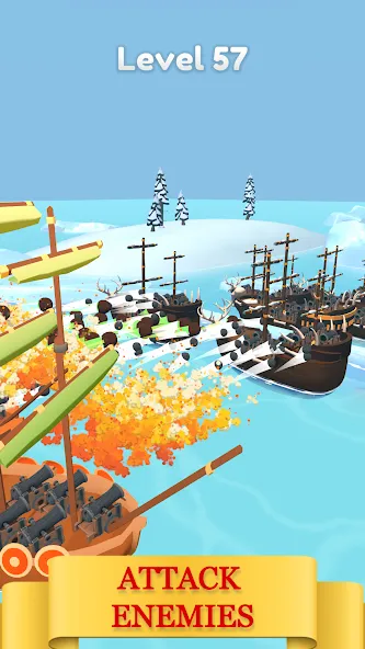Merge Pirates (Мердж Пираты) [МОД: Все открыто, Дополнительные деньги и Меню MOD] Screenshot 2