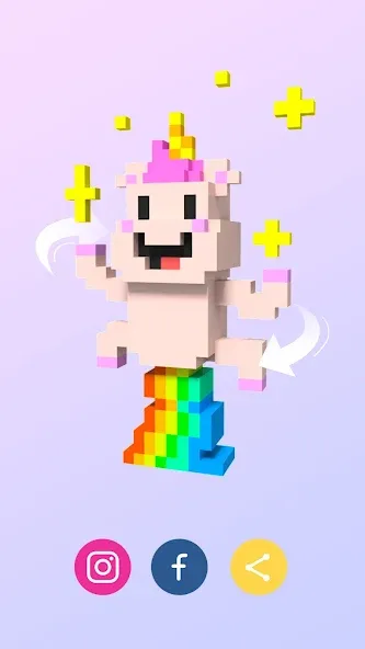 Pixel.ly 3D [МОД: Меню, Бесконечные монеты и Открытые уровни] Screenshot 5