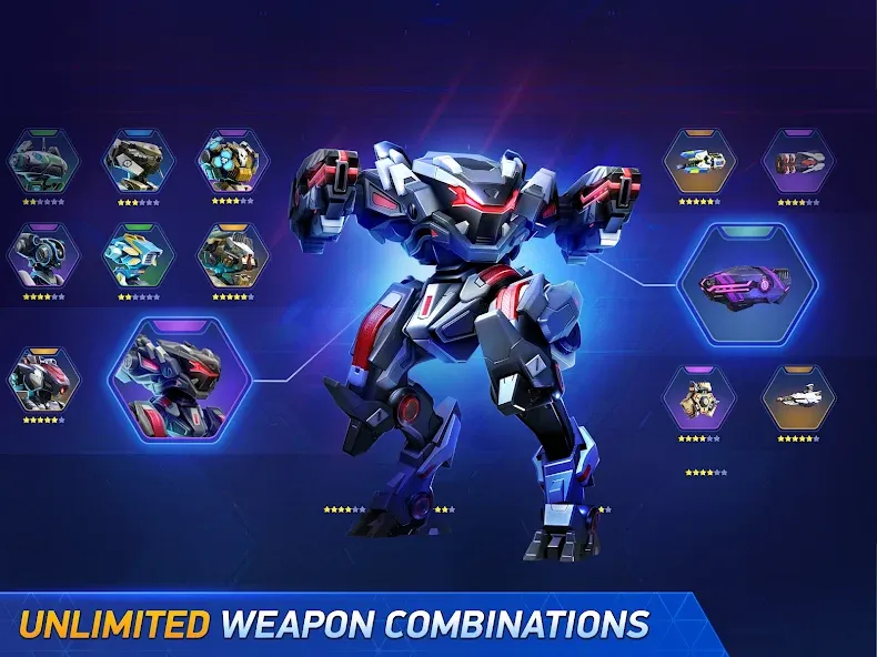 Mech Arena - Shooting Game (Мех Арена) [МОД: Бесконечные деньги, Монеты и Мега MOD] Screenshot 4