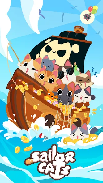Sailor Cats (эйлор Кэтс) [МОД: Много денег, Монет и Все открыто] Screenshot 2