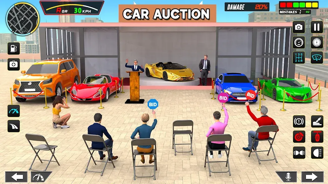 Car Dealership Car Saler (Драйвинг Скул Сити Кар Геймс) [МОД: Много монет, Открытые уровни и Мега MOD] Screenshot 2