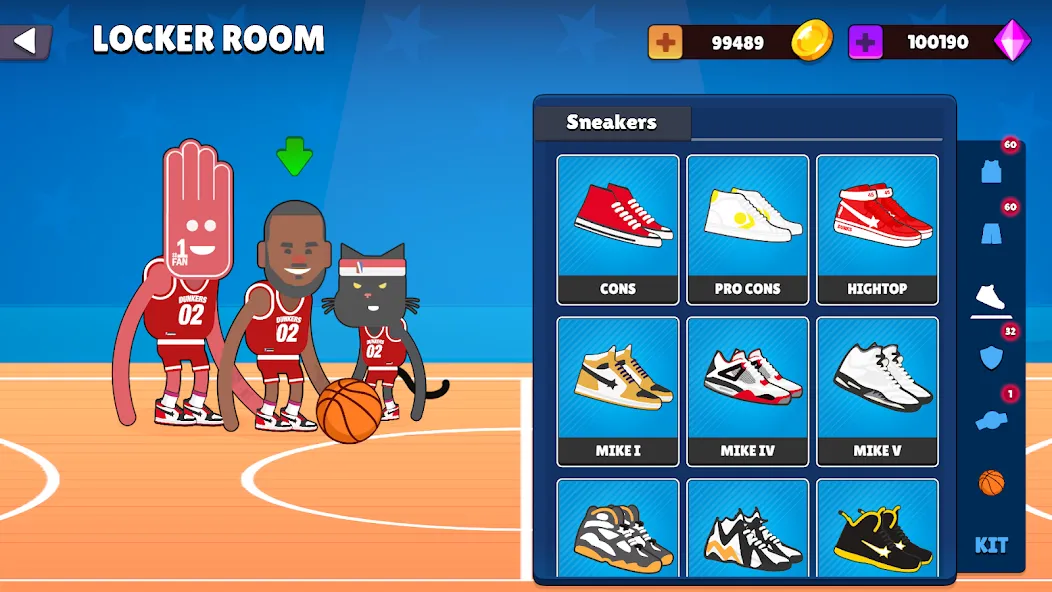 Dunkers 2 (Данкерс 2) [МОД: Много монет, Открытые уровни и Мега MOD] Screenshot 3