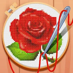 Скачать Cross-Stitch: Coloring Book (Кросс) [МОД: Много монет, Открытые уровни и Мега MOD] | Взлом Cross-Stitch: Coloring Book на Андроид