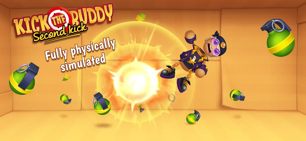 Kick the Buddy: Second Kick (Кик зе Бадди) [МОД: Все открыто, Дополнительные деньги и Меню MOD] Screenshot 1