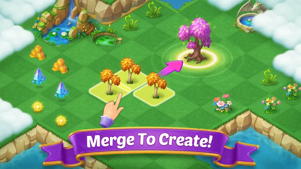 Merge Castle: Match 3 Puzzle (Мердж Кастл) [МОД: Все открыто, Дополнительные деньги и Меню MOD] Screenshot 1
