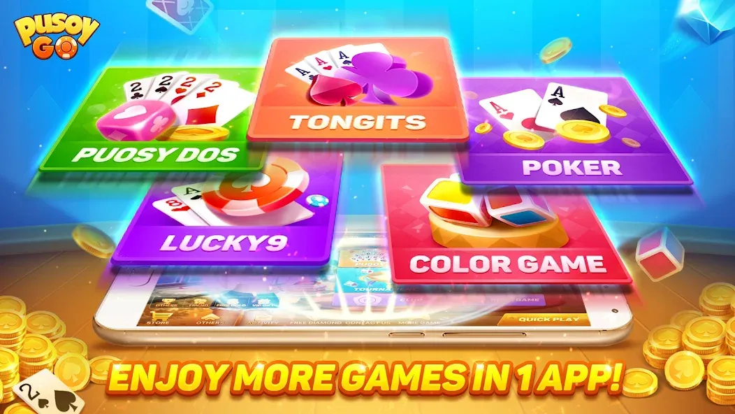 Pusoy Go-Competitive 13 Cards (Пусой Го) [МОД: Бесконечные деньги, Монеты и Мега MOD] Screenshot 5