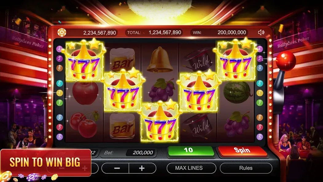 RallyAces Poker (РаллиЭйс Покер) [МОД: Много монет, Открытые уровни и Мега MOD] Screenshot 2