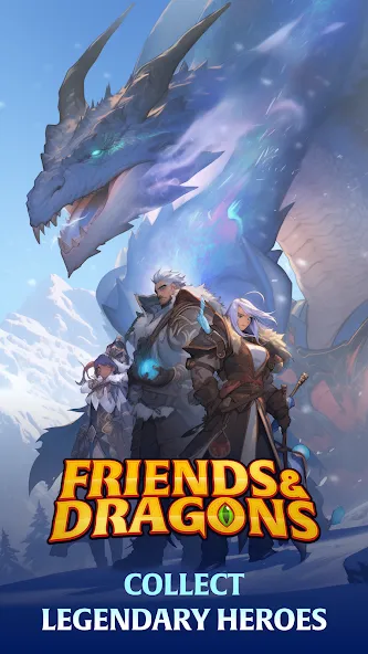 Friends & Dragons - Puzzle RPG [МОД: Бесконечные деньги, Монеты и Мега MOD] Screenshot 1