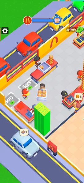 My Burger Shop: Burger Games (Май Бургер Шоп Игры) [МОД: Меню, Бесконечные монеты и Открытые уровни] Screenshot 2