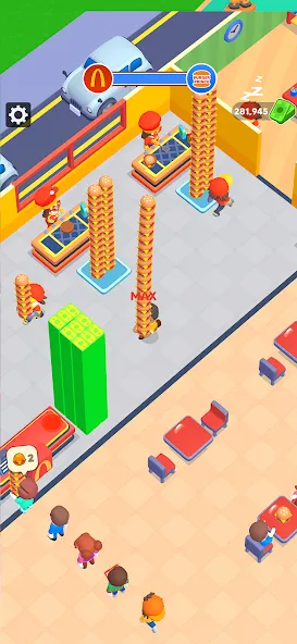 My Burger Shop: Burger Games (Май Бургер Шоп Игры) [МОД: Меню, Бесконечные монеты и Открытые уровни] Screenshot 3